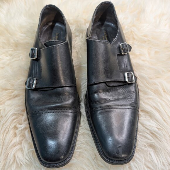 To Boot Adam Derrick Mason Leather Double Monk Strap Dress Shoes Size 11 What is  main image 4